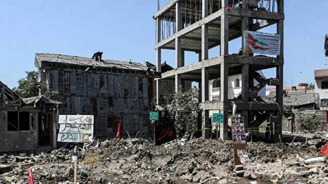 آغاز بازسازی محل حمله رژیم صهیونیستی در آستانه اشرفیه