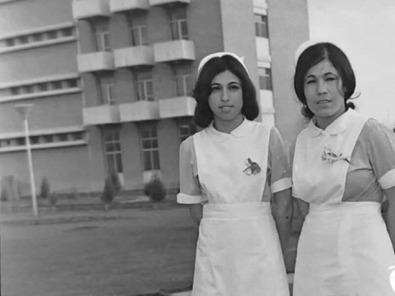 خوابگاه پرستاران در بیمارستان دویست تختخوابی کرمانشاه، سال ۱۳۵۵ (عکس)