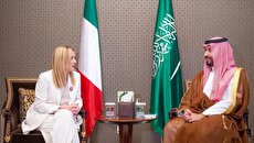 دیدار ولی عهد سعودی و نخست وزیر ایتالیا در بحرین (فیلم)