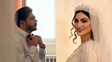 حضور محمدرضا علیمردانی با مولانا‌خوانی در عروسی مریم مؤمن (فیلم)