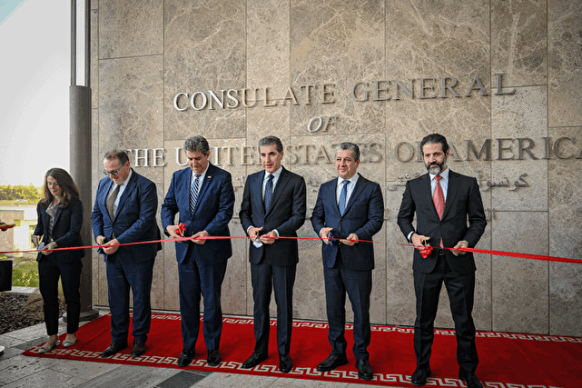 افتتاح بزرگترین کنسولگری امریکا در کردستان عراق (+عکس)