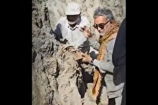 تفحص پیکر ۴ شهید دفاع مقدس در روز وفات حضرت‌ام‌البنین (فیلم)