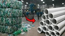 فرآیند جذاب بازیافت لوله‌های فرسوده به PVC جدید (فیلم)