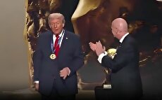 ترامپ نخستین مدال صلح فیفا را دریافت کرد (فیلم)