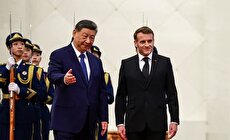 تصاویری از استقبال رسمی از مکرون در پکن (فیلم)