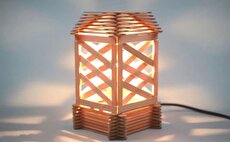 نحوه ساخت یک فانوس تزئینی زیبا با استفاده از چوب بستنی (فیلم)