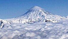 تصاویری زیبا از کوه دماوند پوشیده از برف (فیلم)