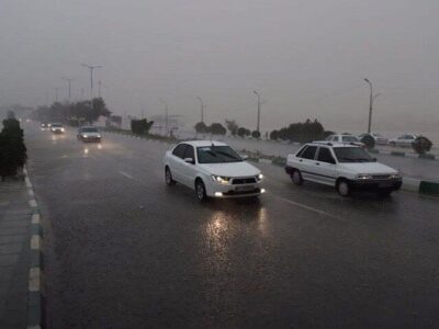 جاده های خراسان رضوی بارانی و لغزنده است