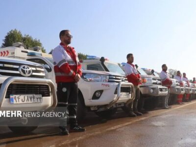 ارائه خدمات امدادی نیروهای عملیاتی هلال احمر به بیش از ۴۴۰ حادثه دیده