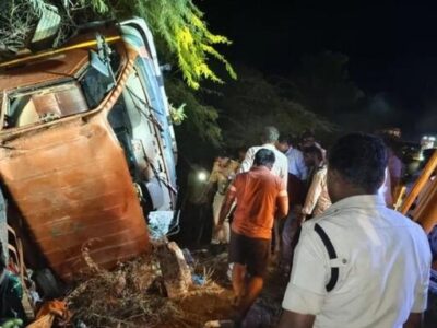 ۱۰ کشته و ۲۰ زخمی در پی برخورد دو اتوبوس در تامیل نادو هند