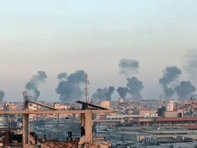 شنیده شدن صدای انفجارهای شدید در نوار غزه