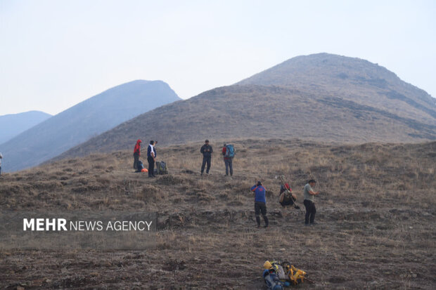 مردم پای جنگل الیت ایستاده اند