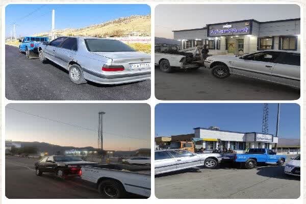 توقیف ۲۱ خودروی شوتی در طرح ویژه پلیس راه کهگیلویه و بویراحمد