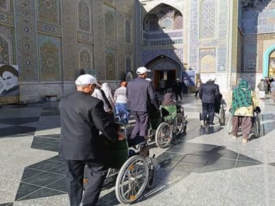 ۴۰ زائر معلول ارسنجان فارس به مشهدالرضا(ع) اعزام شدند