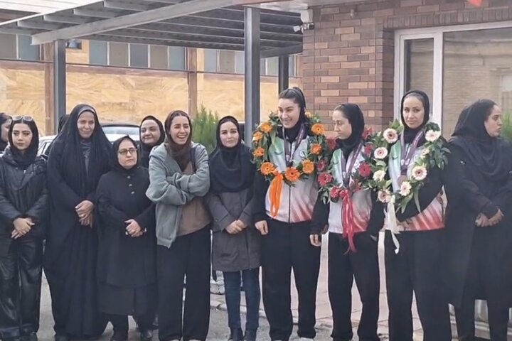 استقبال باشکوه ورامین از دختران کبدیکار