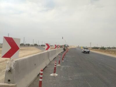 ورودی اصلی شهر گناوه مسدود شد