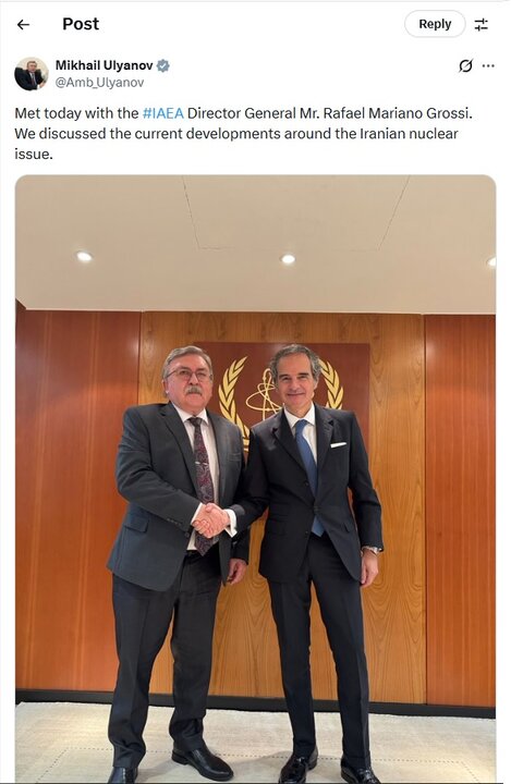 رایزنی اولیانوف با گروسی درباره موضوع هستهای ایران