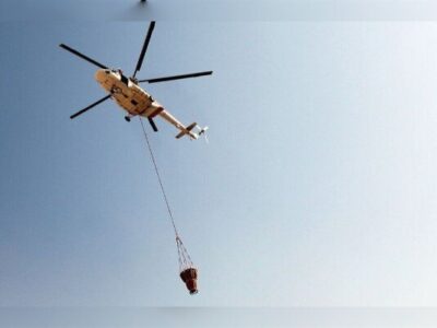 عملیات گسترده هلال‌احمر برای مهار آتش‌سوزی جنگل توسکستان