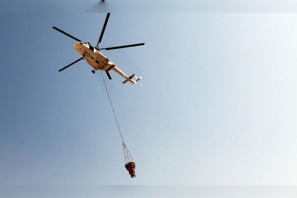 عملیات گسترده هلالاحمر برای مهار آتشسوزی جنگل توسکستان