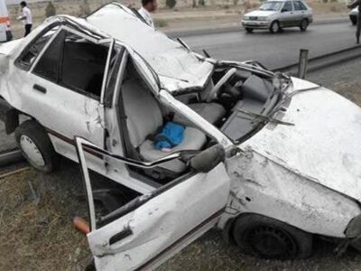 مرگ تلخ نوجوان در واژگونی پراید محور قم – جعفریه