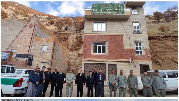 بازدید فرمانده یگان محیط زیست کشور از منطقه بوزین و مرخیل