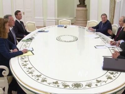 نشست پوتین با نمایندگان ترامپ آغاز شد+ فیلم