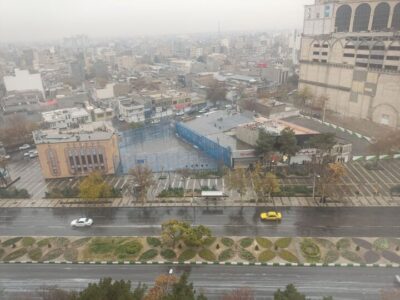 تصاویری از بارش باران پاییزی در مشهد