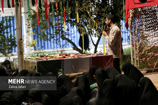 تشییع دو شهید گمنام در دانشگاه فرهنگیان پردیس فاطمه الزهرا بندعباس