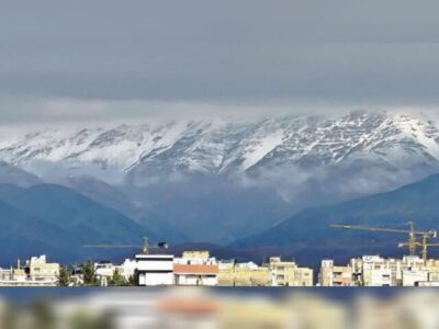 بارش برف پاییزی ارتفاعات رشته کوه بینالود را سفید پوش کرد