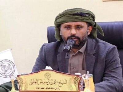 واکنش رئیس ائتلاف قبایل حضرموت به پیشروی نیروهای شورای انتقالی جنوب