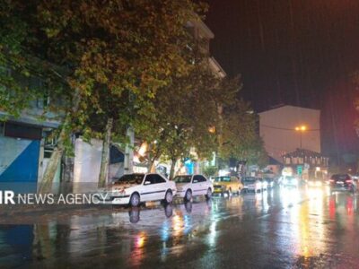 بارش شدید باران در آستارا