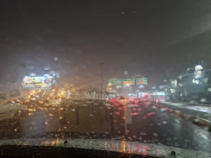 بارش باران پاییزی در جزیره بوموسی