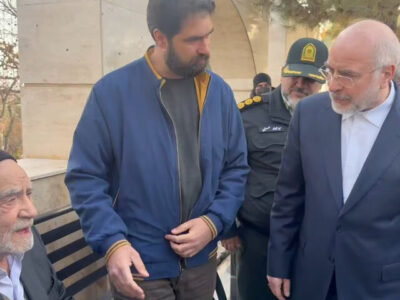 دیدار وزیر ورزش و جوانان با پدر شهید حسن قالیباف