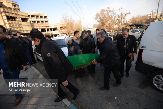 بدرقه و خاکسپاری استاد میرهاشم میری در همدان