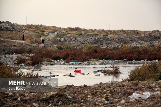 وضعیت نامطلوب قره‌سو؛ از انباشت زباله تا ورود فاضلاب شهری